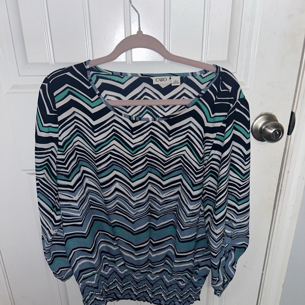 Cato Top. Size: Large
